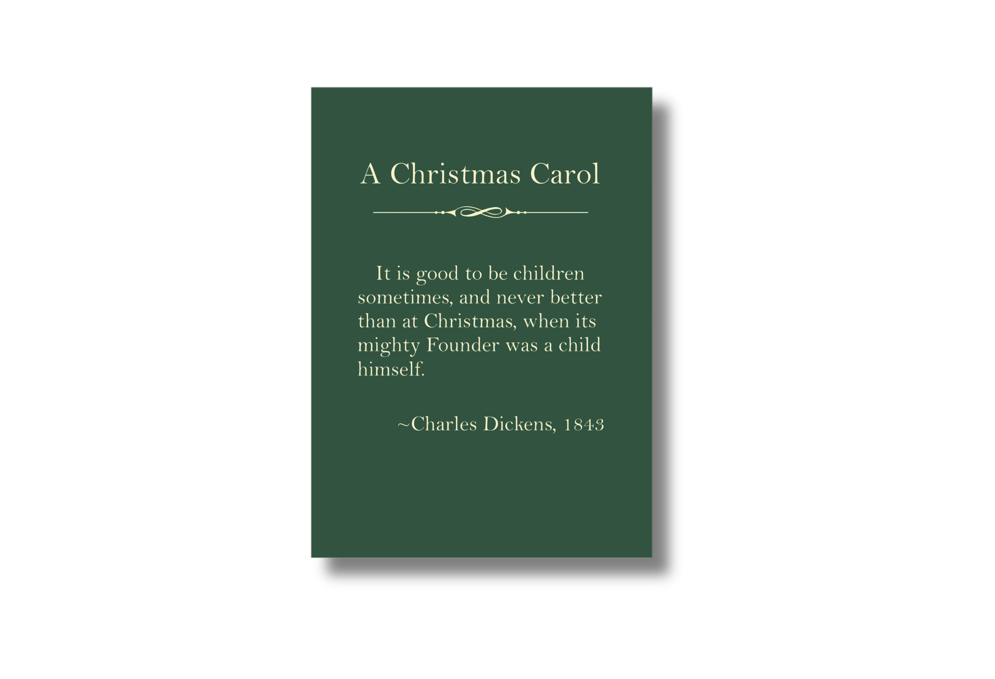Charles Dickens A Christmas Carol Quote