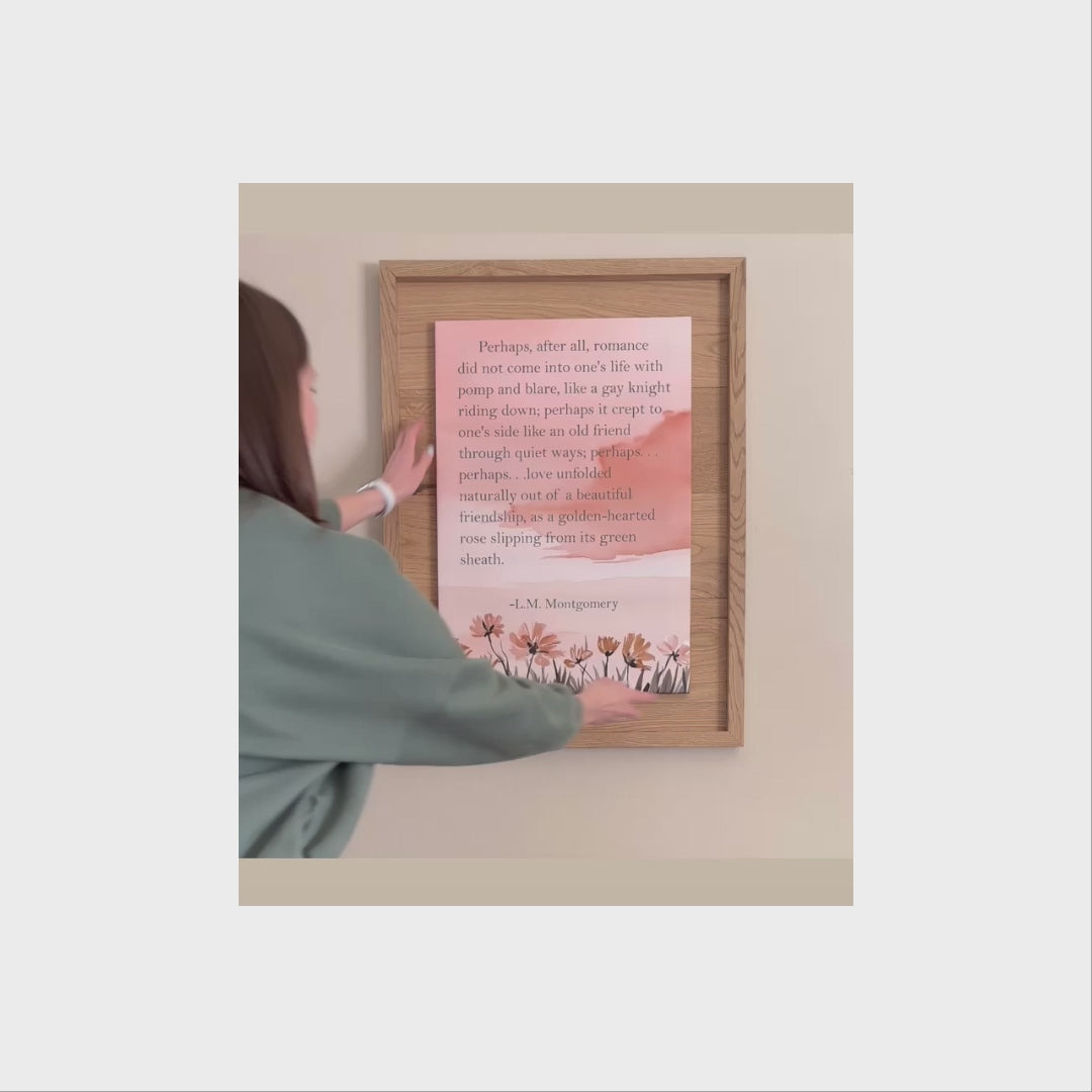 Load video: Wood Frame Magnetic White Oak